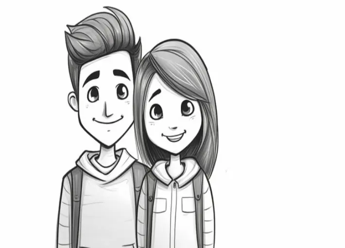 Cute Couple Dp Cartoon For Whatsapp