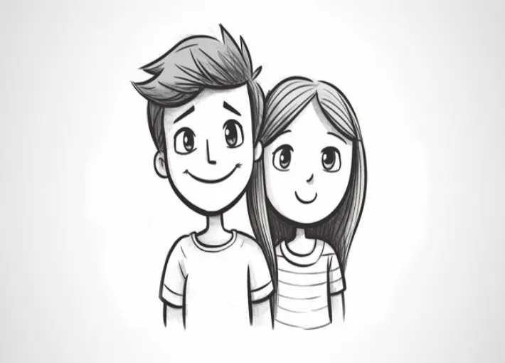 Cute Couple Dp Cartoon Pinterest