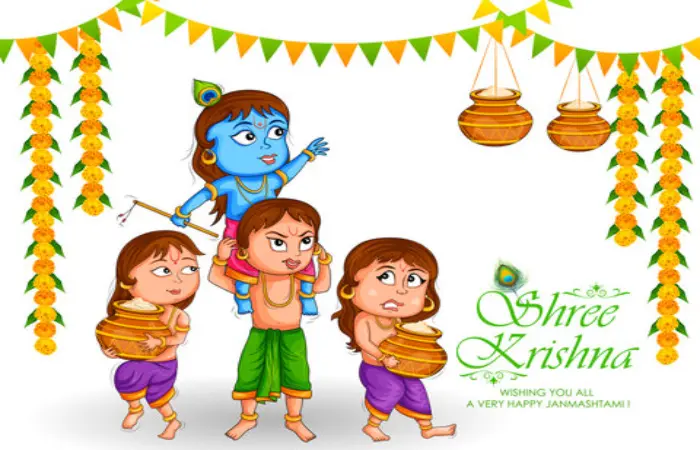 Happy Janmashtami Images Cute Krishna