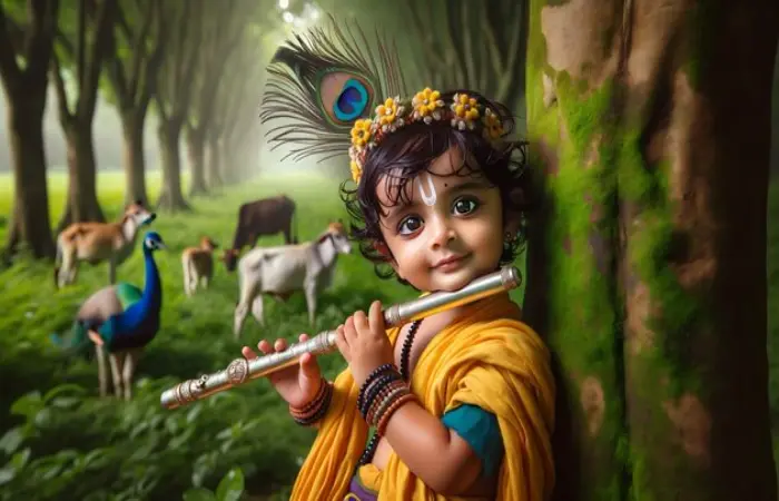 Happy Janmashtami Little Krishna Images